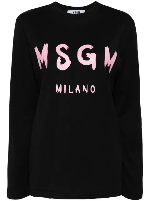 MSGM playera con logo estampado