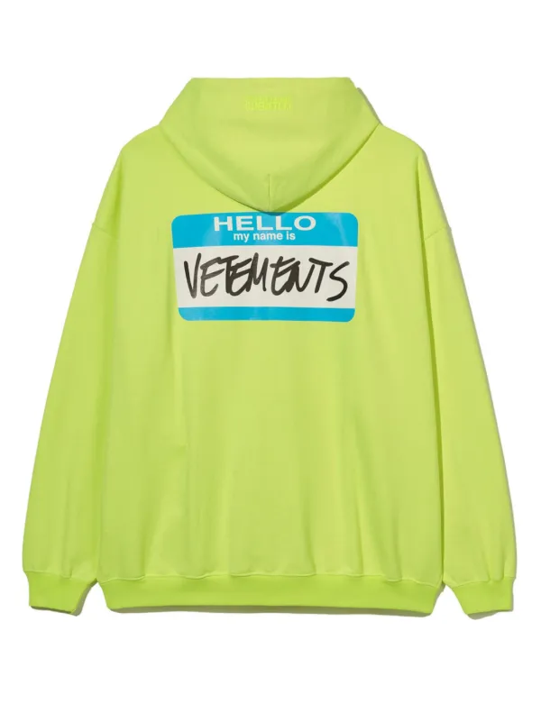VETEMENTS My Name Is パーカー | イエロー | FARFETCH JP