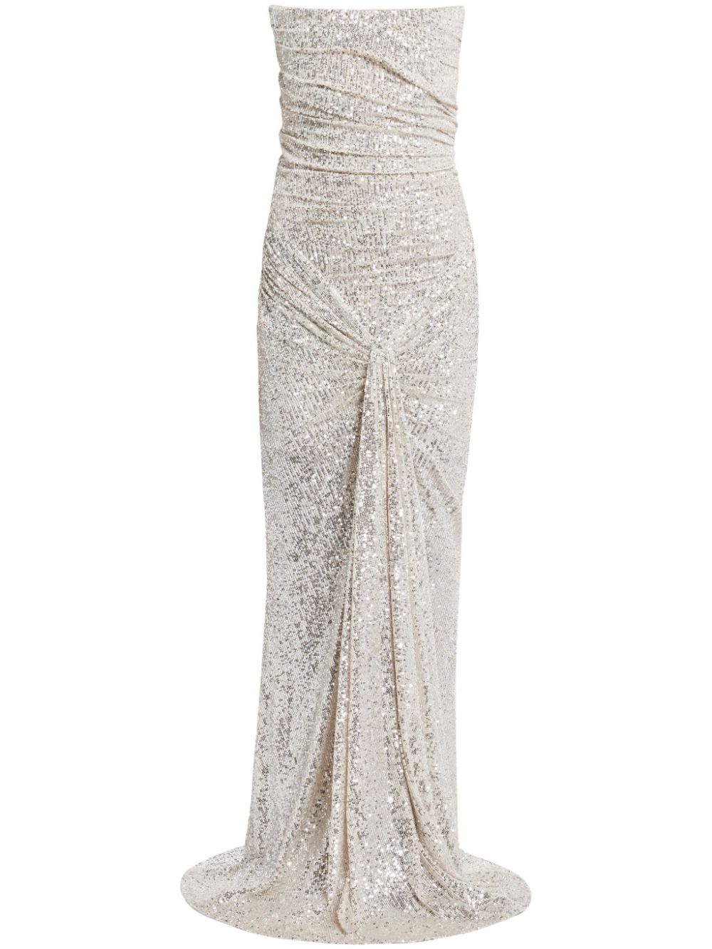 sequin-embellished gown