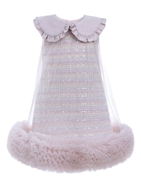 Mimi Tutu sequin-embellished tulle-overlay dress