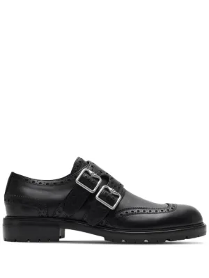 Alexander McQueen Studded toe-cap Monk Shoes | Black | FARFETCH display picture 1