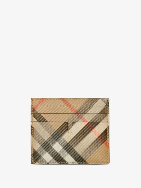 Burberry Vintage Check leather cardholder