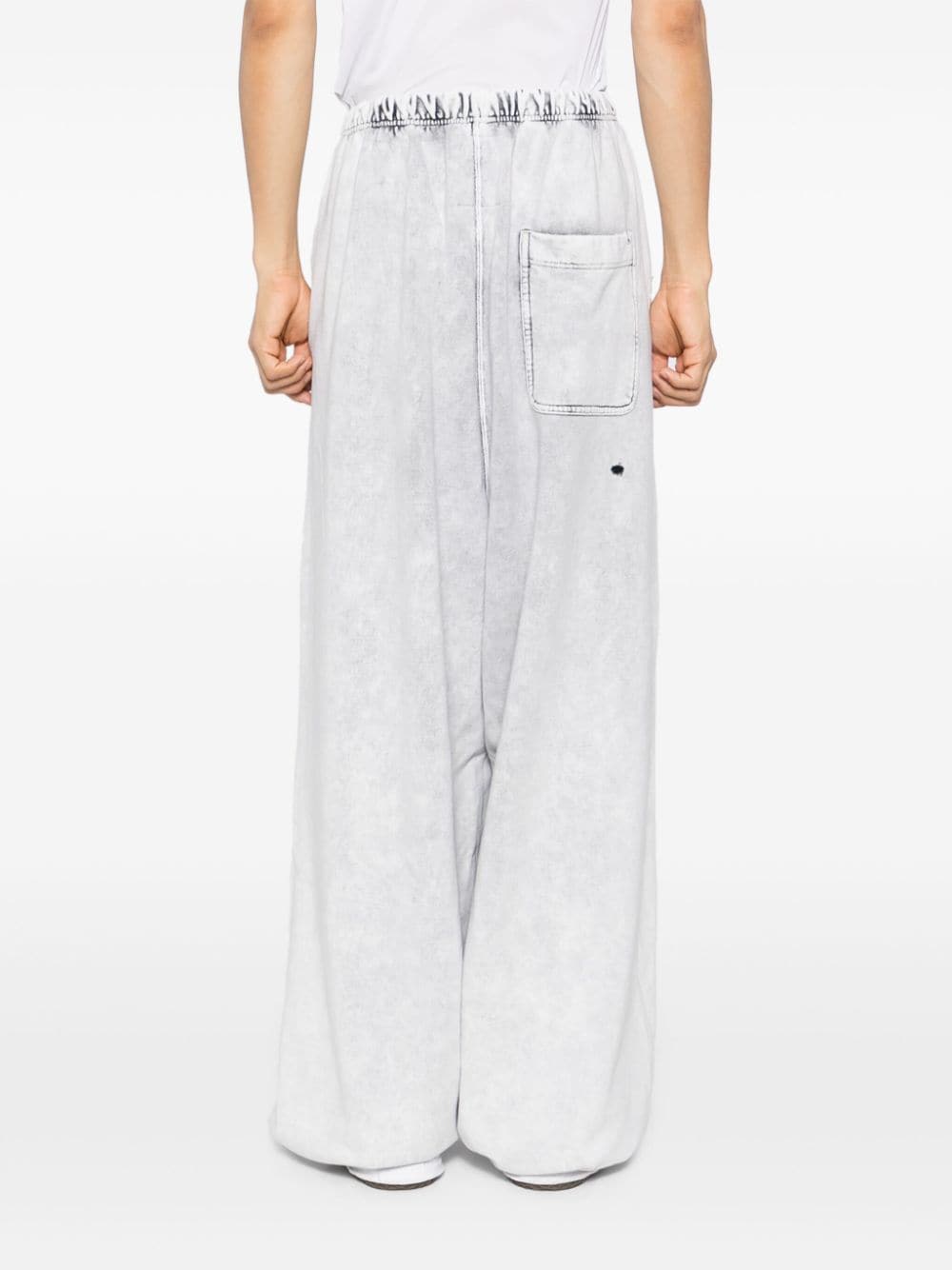 Shop Miharayasuhiro Distressed Sweat Pants In Grey