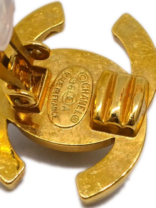CHANEL Pre-Owned 1996 ココマーク ターンロック イヤリング