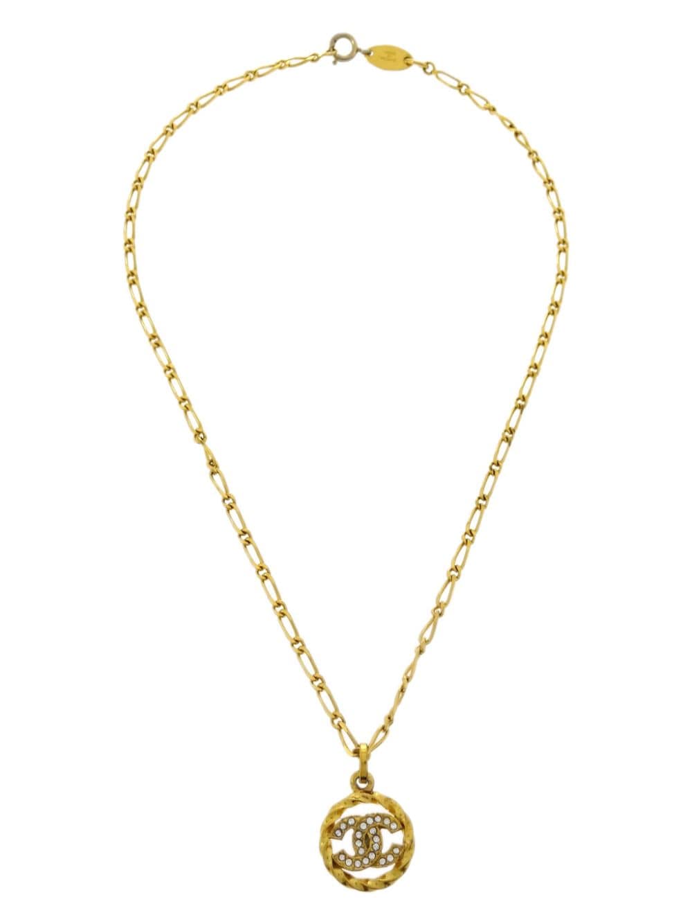 CHANEL Pre-Owned Collana con pendente Medallion 1982 - Oro