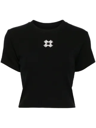 【AMIRI】ウィメンズ MA QUAD ベビーTシャツ AMIRI Ma Quad Baby Tシャツ | ブラック | FARFETCH JP