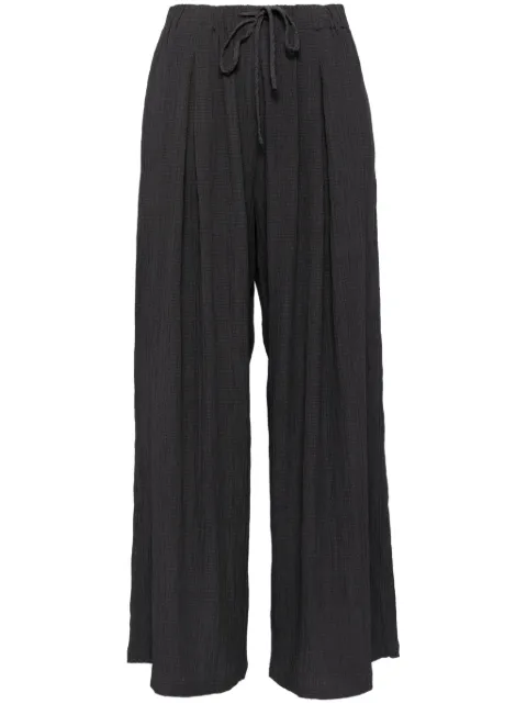 b+ab pantalones rectos con cordones en la pretina