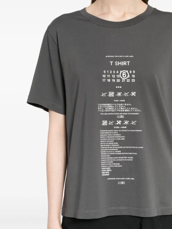 MM6 Maison Margiela ロゴ Tシャツ | グレー | FARFETCH JP