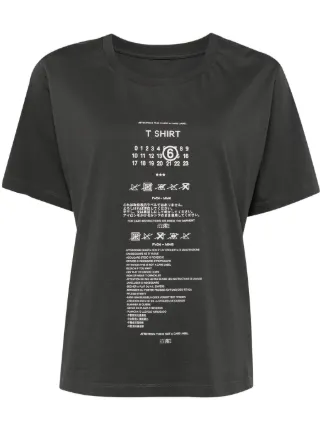 MM6 Maison Margiela ロゴ Tシャツ | グレー | FARFETCH JP