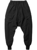 Julius drop-crotch cargo pants - Black