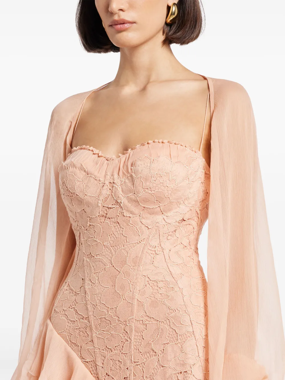 Zeena Zaki lace-panel gown | Smart Closet