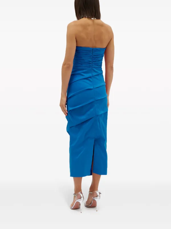 Rachel Gilbert Abito Cheri Asimmetrico Blu FARFETCH IT