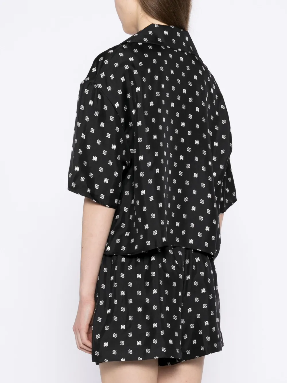 AMIRI Blouse met MA paisley-print Zwart