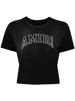 Tシャツ・カットソー AMIRI Women Tunic Tops DNBU1012INDIGO BLUE Monogram motif shirt brand LIU JO — Globalbrandsstore.com/en
