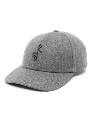 Unisex Grey Ruslan Baginskiy hat Grey Wool Baker Boy Cap • Ruslan Baginskiy Hats  main image 2