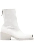 Marsèll metal-toecap crinkled boots - White