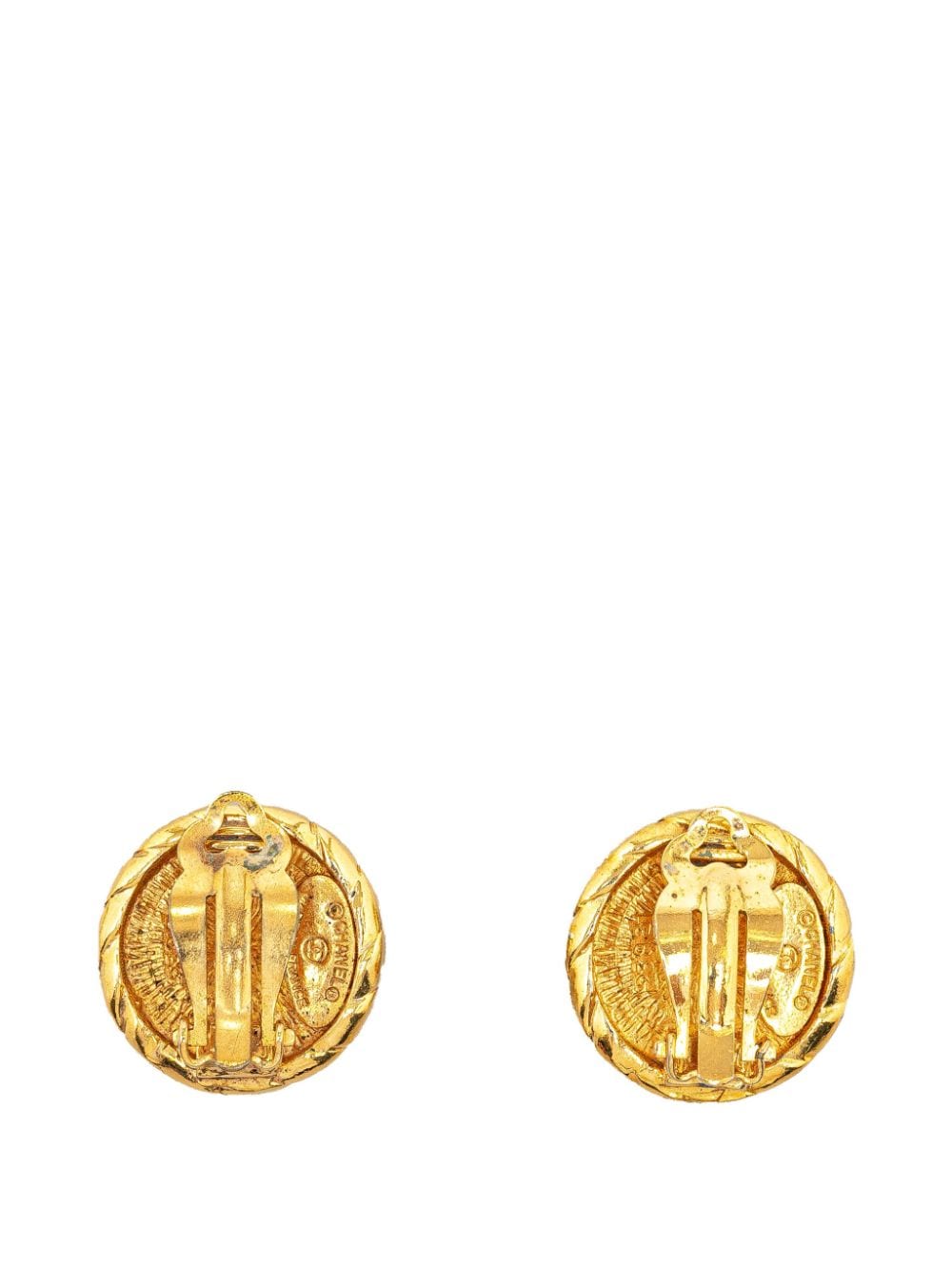 CHANEL Pre-Owned 1970-1980 CC oorclips - Goud
