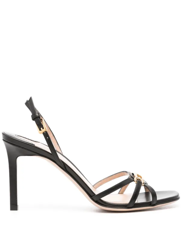 サンダル・ミュール Tom Ford Sandals TOM FORD Zenith chain-embellished leather slingback sandals