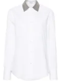 Brunello Cucinelli Monili-collar shirt - White