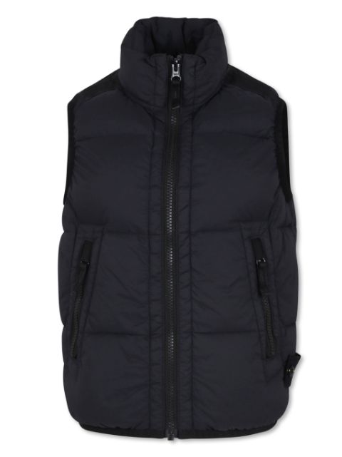 Stone Island Junior Gilet imbottito con applicazione