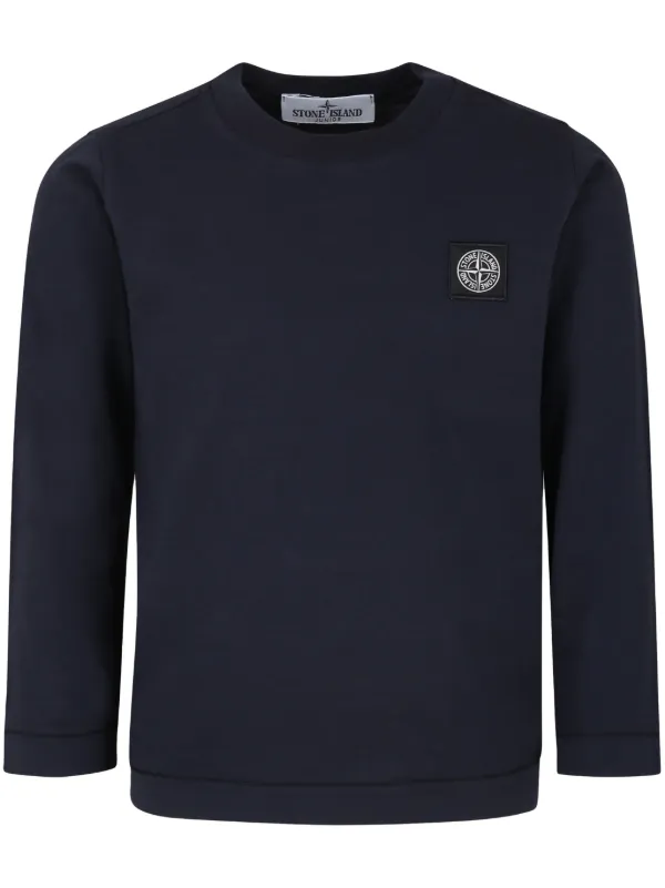 Stone island junior navy sweatshirt on sale