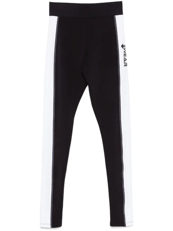 Moschino rubberised logo Leggings Black FARFETCH AE