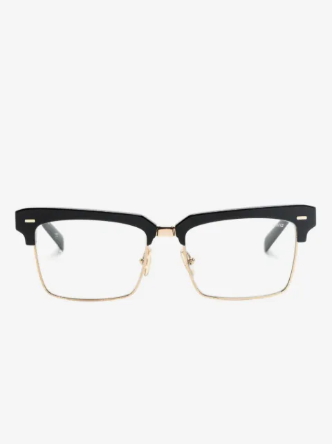 Miu Miu Eyewear Armação de óculos retangular MU10ZS