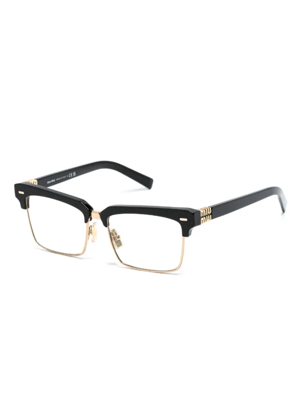 Miu Miu Eyewear MU10ZS スクエア眼鏡フレーム | ブラック
