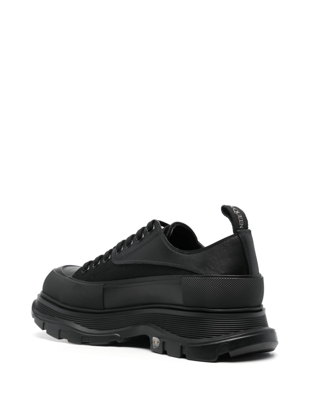 Alexander McQueen lace-up panelled sneakers Black