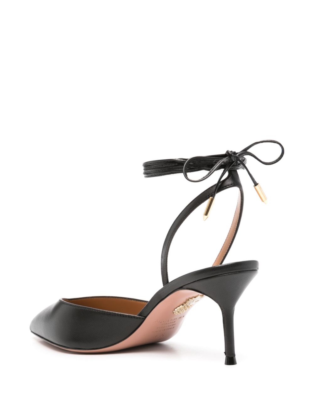 Aquazzura 70 mm leren pumps Zwart