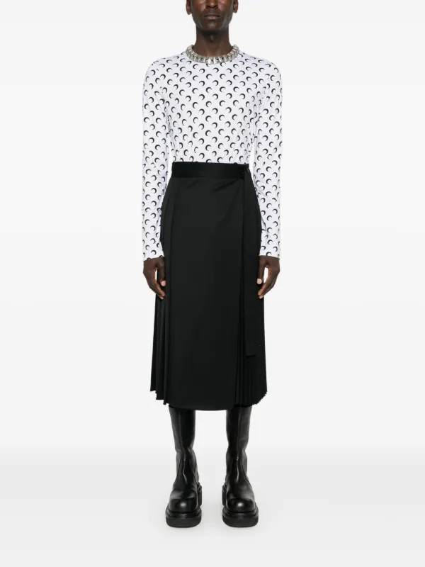 Marine Serre Crescent moon-print T-shirt | White | FARFETCH