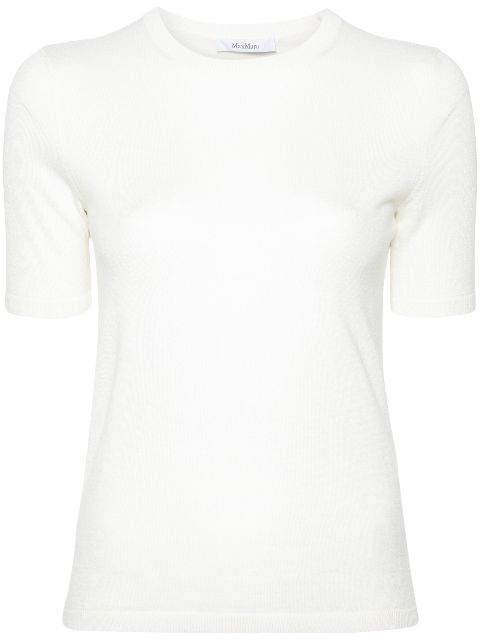 Max Mara crew-neck fine-knit T-shirt Women