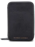 Brunello Cucinelli logo-print glasses case - Black