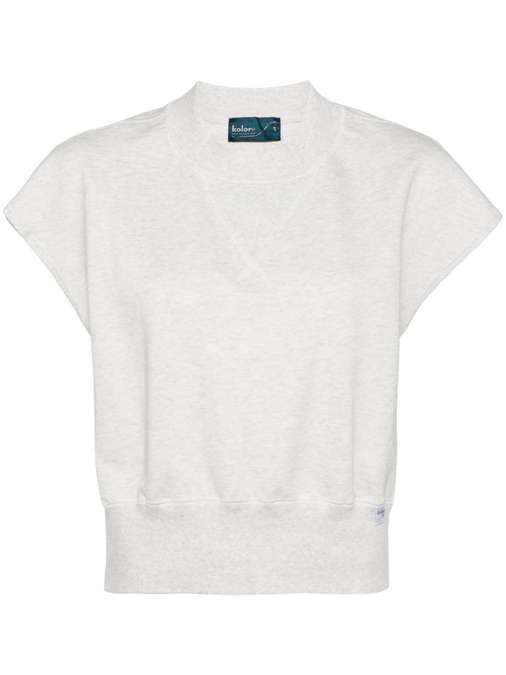 cotton sleeveless sweatshirt