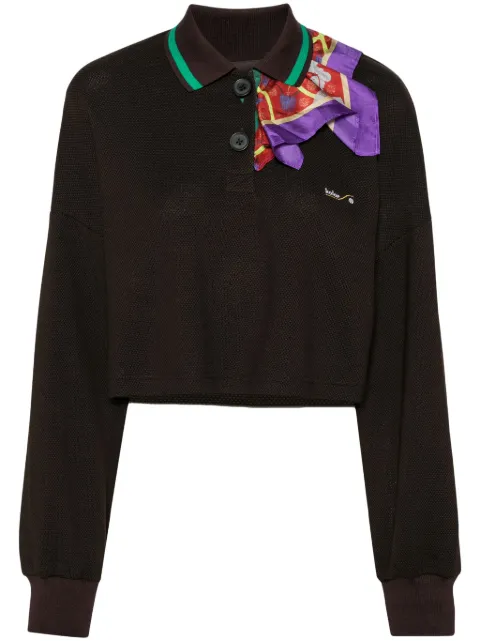 Kolor scarf detail polo top