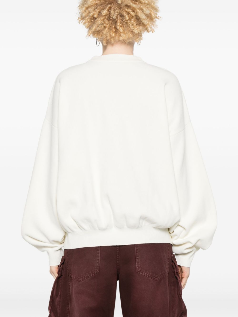 Cheap Alexander Wang logo-embroidered ribbed sweater Women