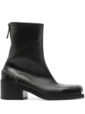 Marsèll metal-toecap crinkled boots - Black