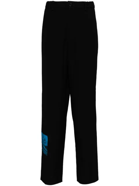 Undercover graphic-print straight-leg trousers