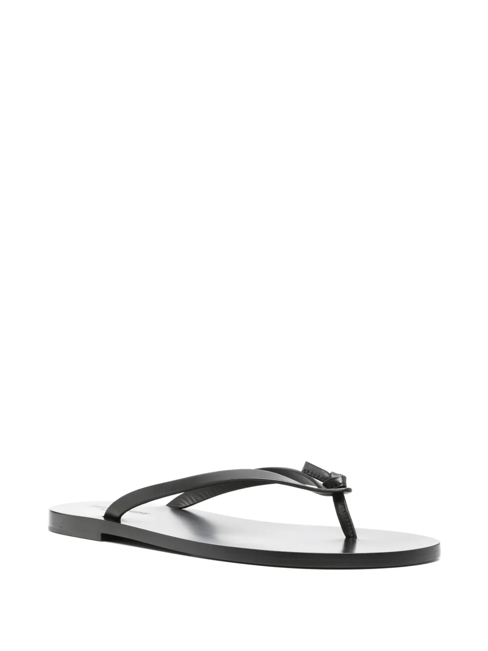 Saint Laurent Laguna leather sandals - Zwart