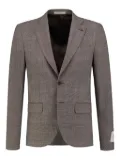 Corneliani checked pattern blazer - Brown