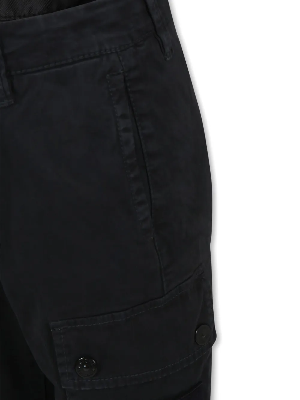 Stone Island Junior Cargo broek Zwart