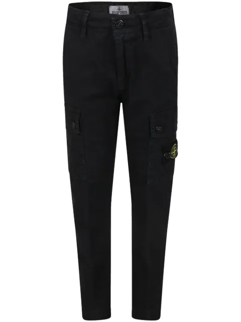 Stone Island Junior cargobyxor med kompassmärke