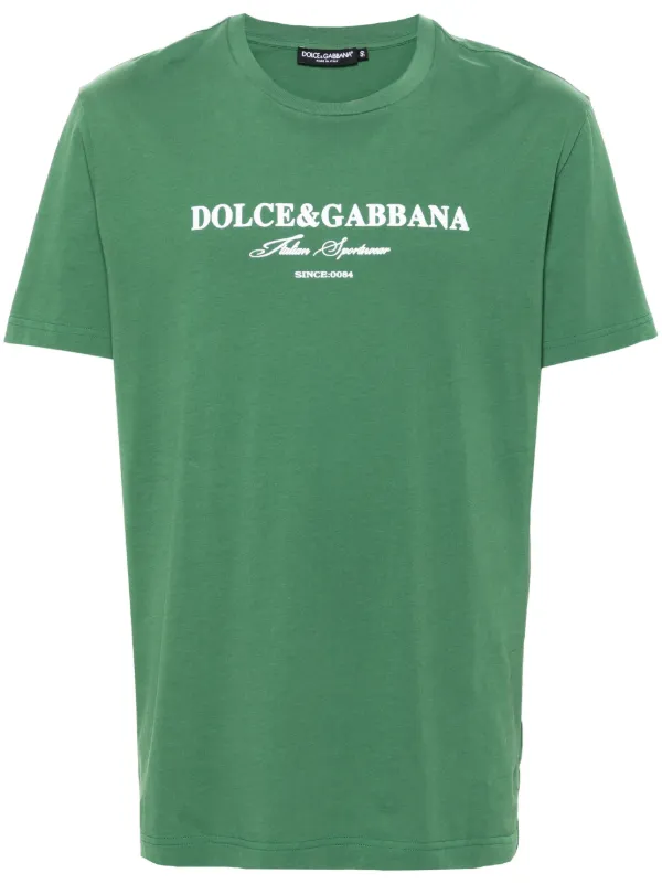 ☆関税込☆ Dolce & Gabbana フロックロゴプリント Tシャツ Dolce & Gabbana フロックロゴ Tシャツ | ホワイト | FARFETCH JP
