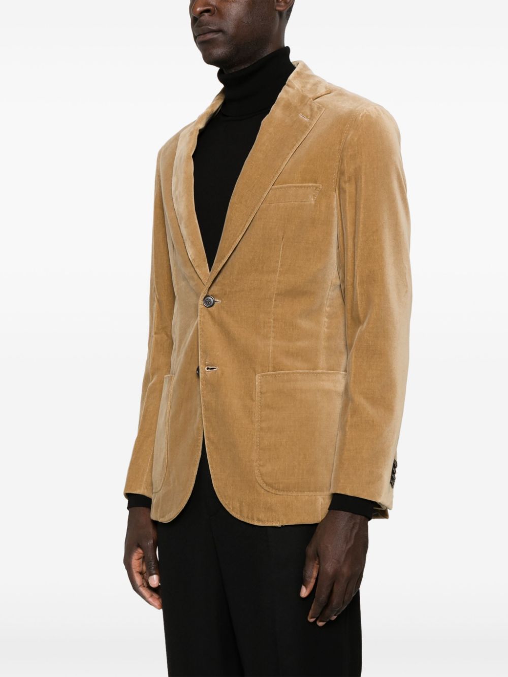 Shop Brioni Soffio Single-breasted Blazer In Neutrals