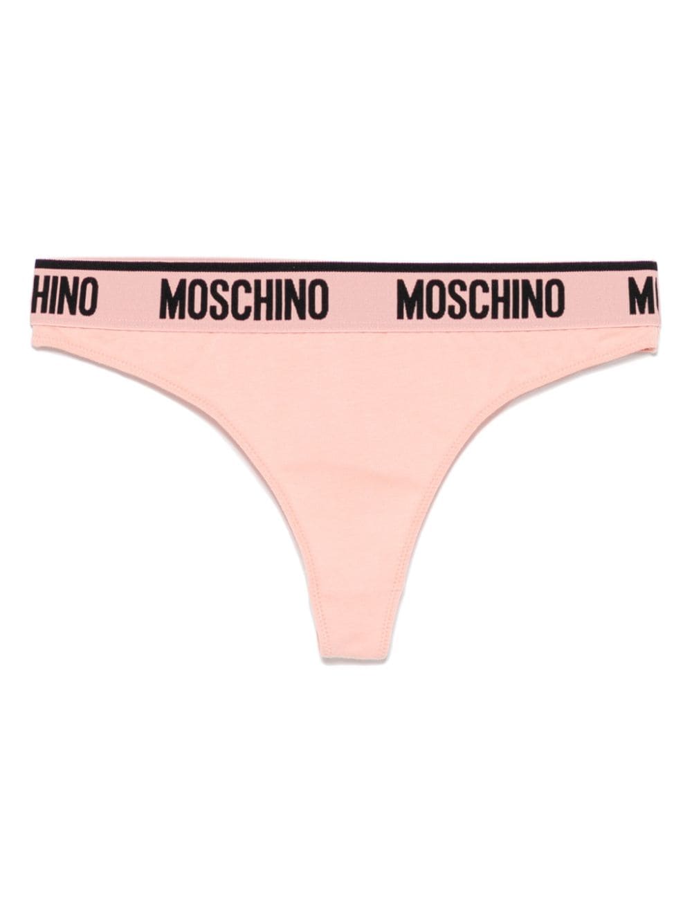 Moschino logo-waistband thongs (pack of two) - Roze