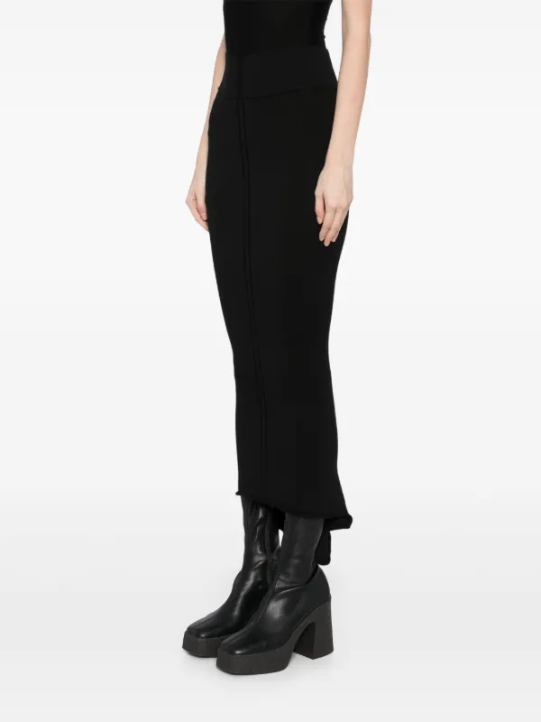 Rick Owens Porterville Fitted Skirt | Black | FARFETCH