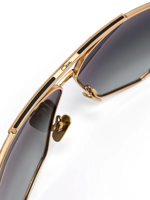 Cazal 9110 pilot-frame Sunglasses Black FARFETCH