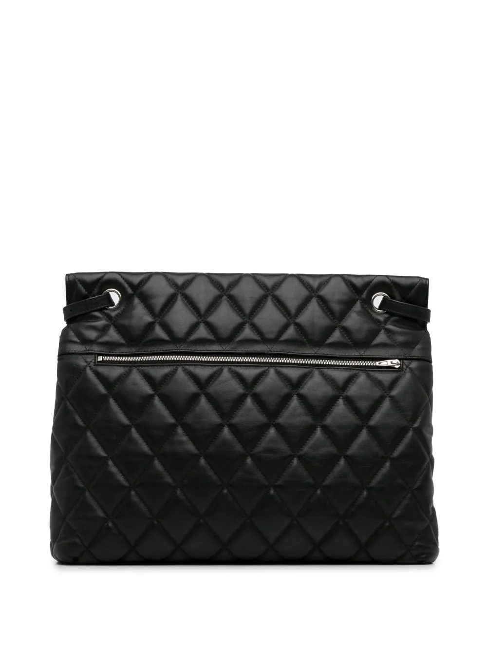 Balenciaga Pre-Owned 2010-2023 grote gevoerde leren Touch B. crossbodytas - Zwart