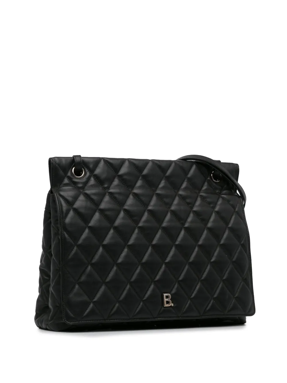 Balenciaga Pre Owned 2010 2023 Large Quilted Leather Touch B. Crossbody Bag Black FARFETCH IE