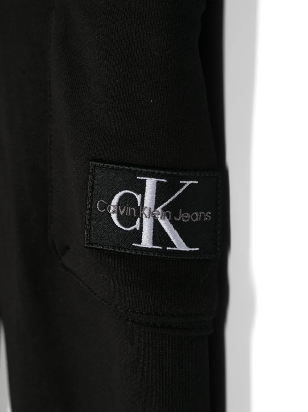 Calvin Klein Kids Trainingsbroek met logopatch Zwart